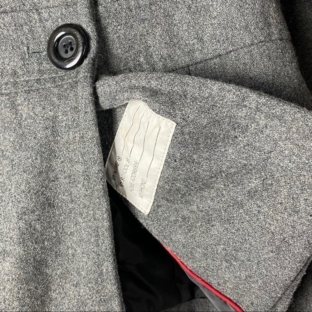 Rothschild Wool Blend Classic Dark Grey Double Breasted Coat - Picture 7 of 8